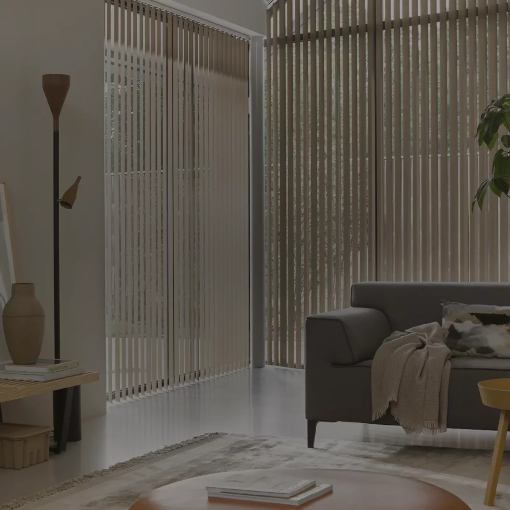 Solskyddsgardin inomhus